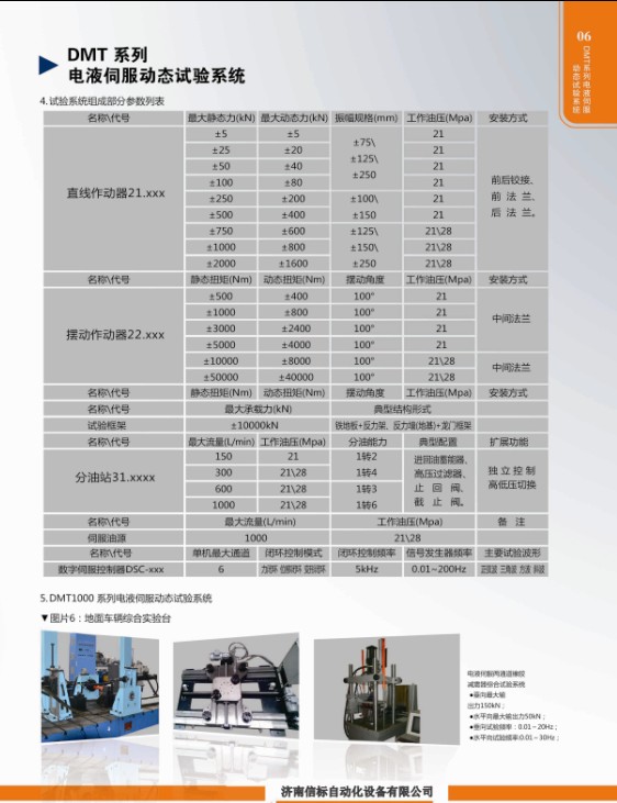 DMT系列電液伺服動態試驗系統